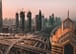 A road interchange and towers, Dubai