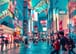 A neon lit street, Tokyo